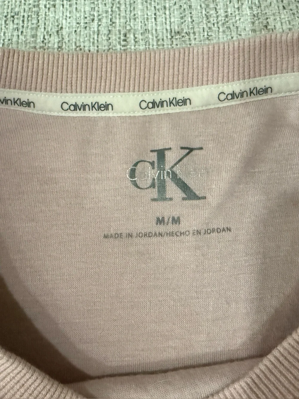 Calvin Klein Sherpa Crewneck Sweater - Mauve Pink